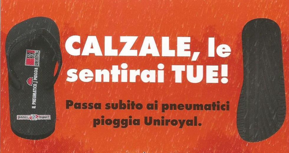 ” CALZALE, le sentirai TUE” Pubblicità Uniroyal E1429611351462