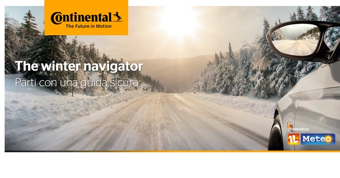 ” Continental e il meteo.it ” per farti viaggiare in sicurezza Mteo
